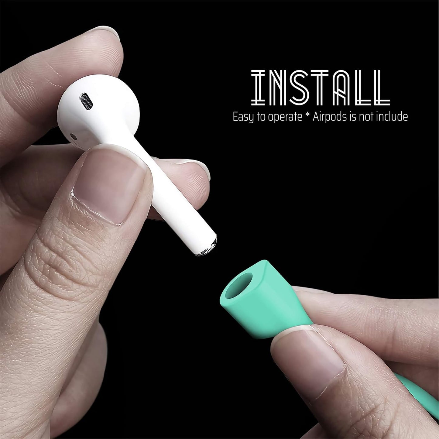 Ultra Strong Magnetic Airpod Pro Strap Anti-Lost Cord Sports Lanyard Compatible with Airpods 3rd 2nd Generation Pro 3 2 1 (Mint)