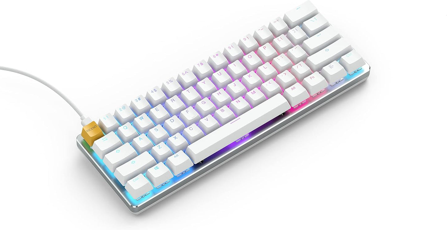 Glorious GMMK White Ice Edition - Compact (Pre-Built)