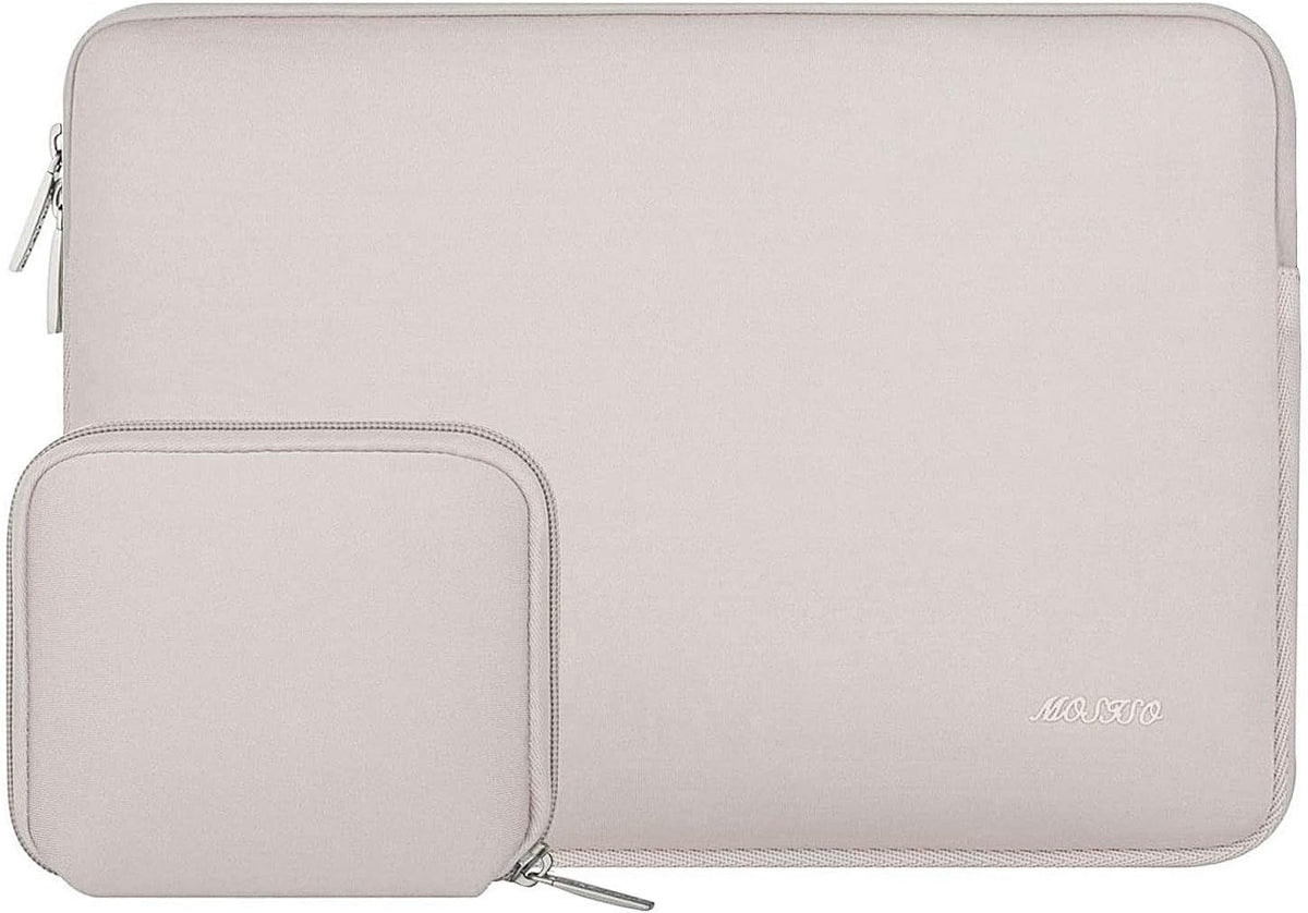 MOSISO Laptop Case 15 inch, 15 inch Laptop Sleeve Bag Compatible with MacBook Air 15 M4 A3241 M3 A3114 M2 A2941 2025 2024 2023, Dell XPS 15, Neoprene Computer Sleeve Bag with Small Case, Rock Gray