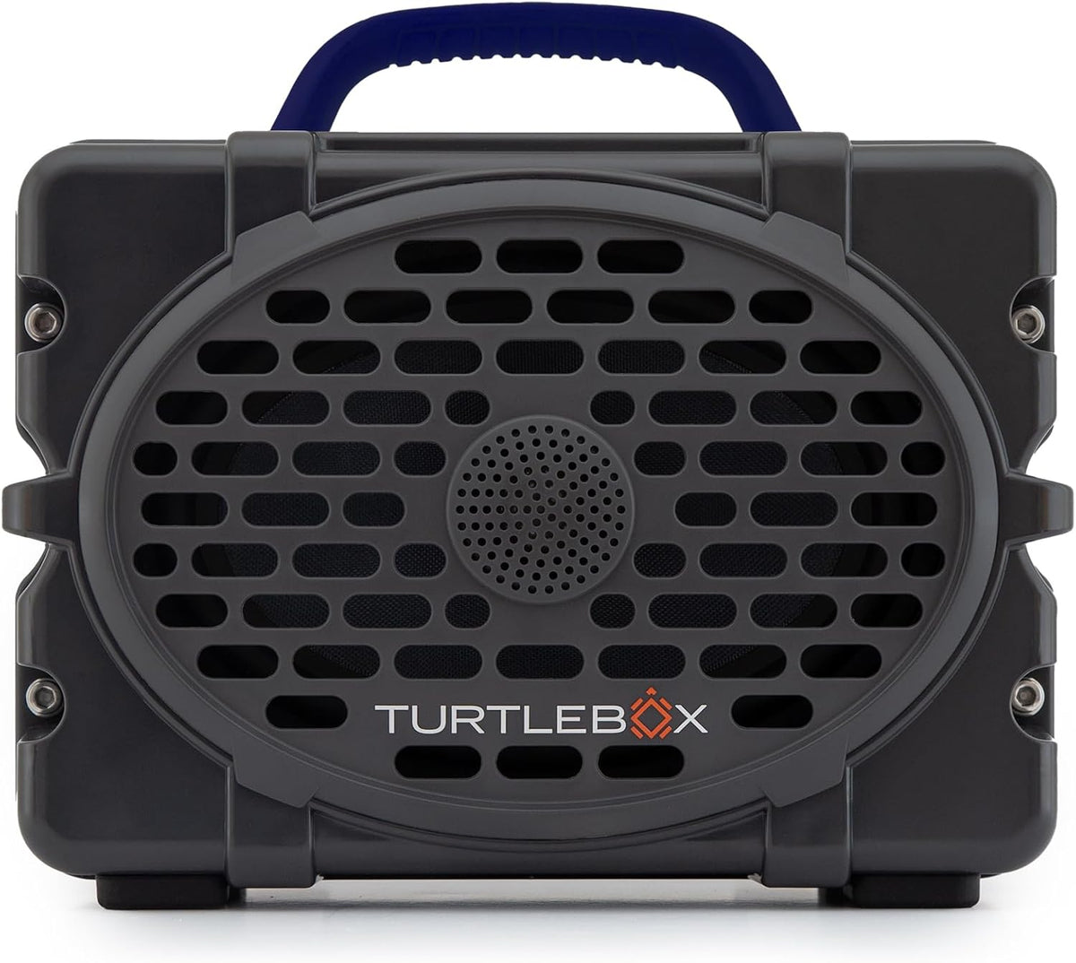 Turtlebox Original Gen 3: Portable Outdoor Bluetooth Speaker – Ultra-Loud (120dB), Waterproof (IP67), Rugged, Impact-Resistant, 3-Day Battery | Party Mode: Unlimited Pairing Stereo, Gray/Navy