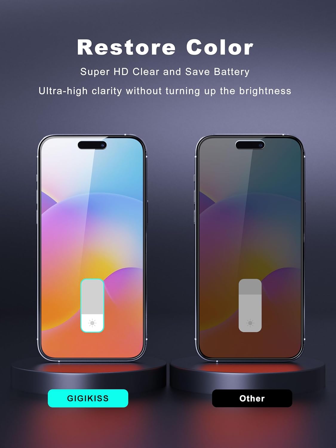 Compatible for iPhone 16 Plus Privacy Screen Protector 6.7 inch, Anti Spy Anti Blue Light HD Tempered Glass Screen Protector Easy Installation, Case Friendly, 2 Pack Black