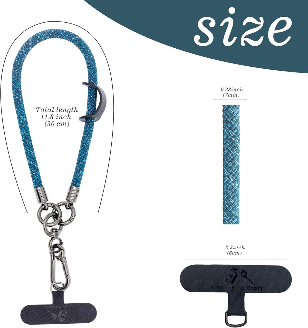 Cell Phone Wrist Strap Phone Lanyard Wrist Phone Wristlet Lanyard Hand Wristlet Strap (Camo Blue)
