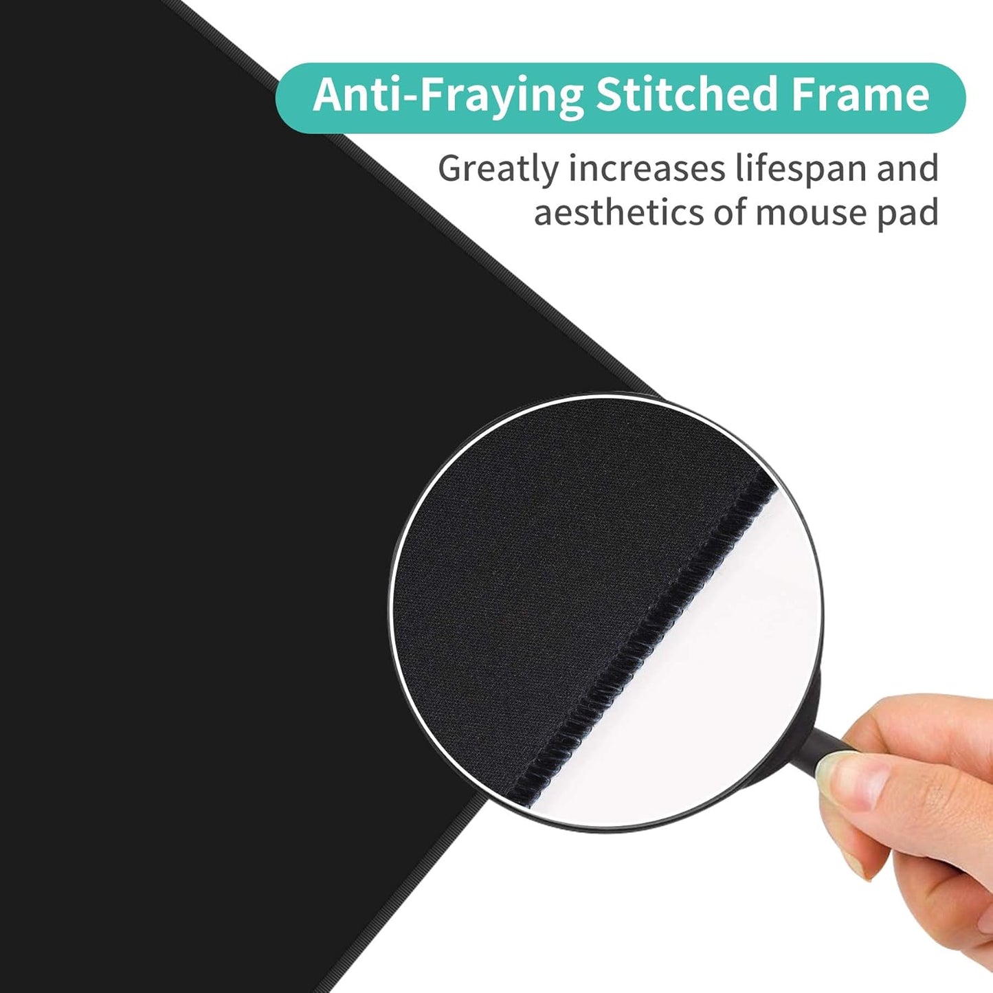 Dynippy Thin Extended Gaming Mouse Pad （31.5 * 11.8 * 0.08 inch） with Stitched Edges Large Mousepad Long XXL Keyboard and Mouse pad Desk Mat for Gaming Office & Home - Love Pattern