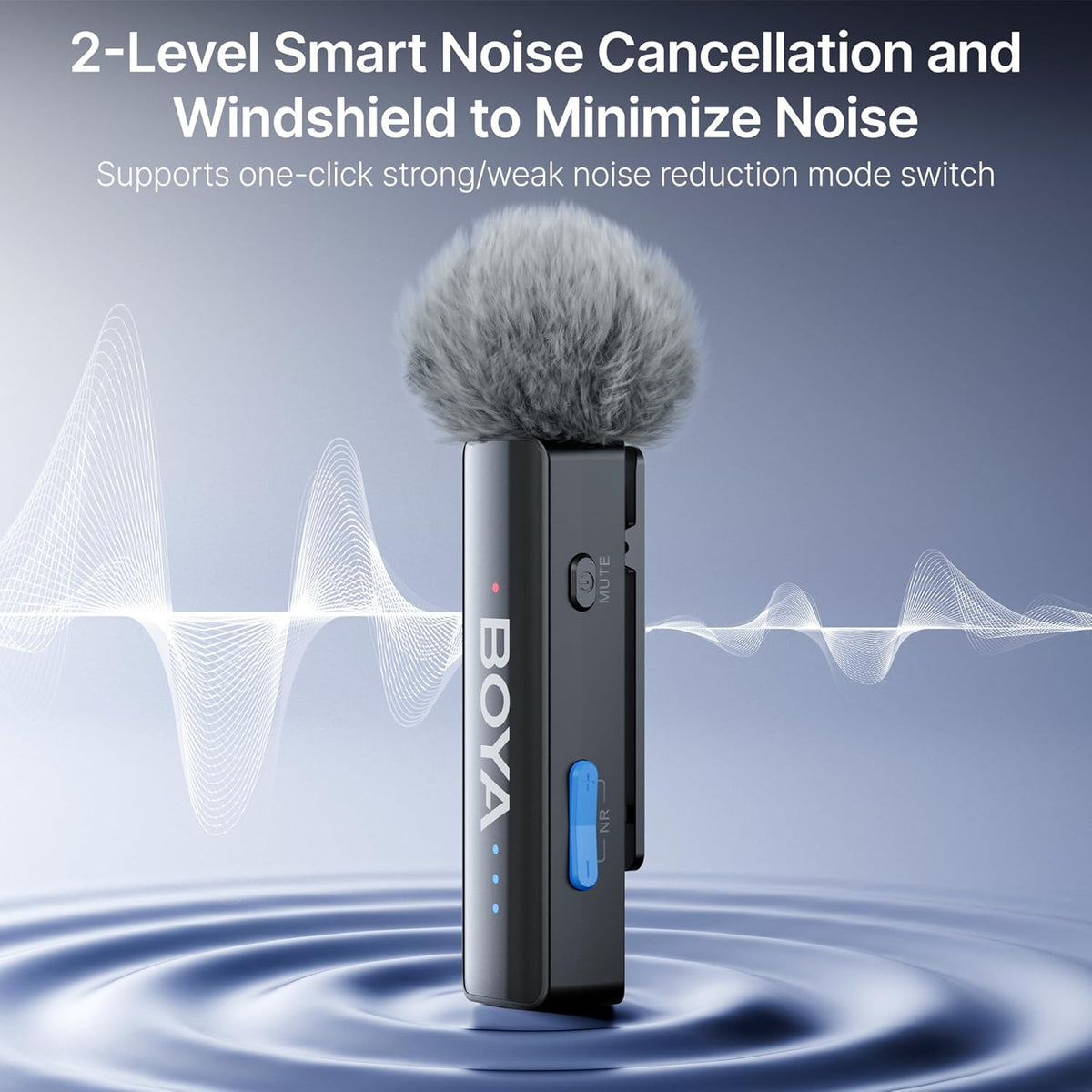 BOYA BOYALINK 2 Wireless Lavalier Microphone for iPhone Camera Android, Mini Lapel Micophone Wireless, 48 KHz 24 Bit, 6mm Mic, 1000ft, 30h Use, Noise Cancelling, Clip on Mic USB-C/Lightning/3.5mm TRS