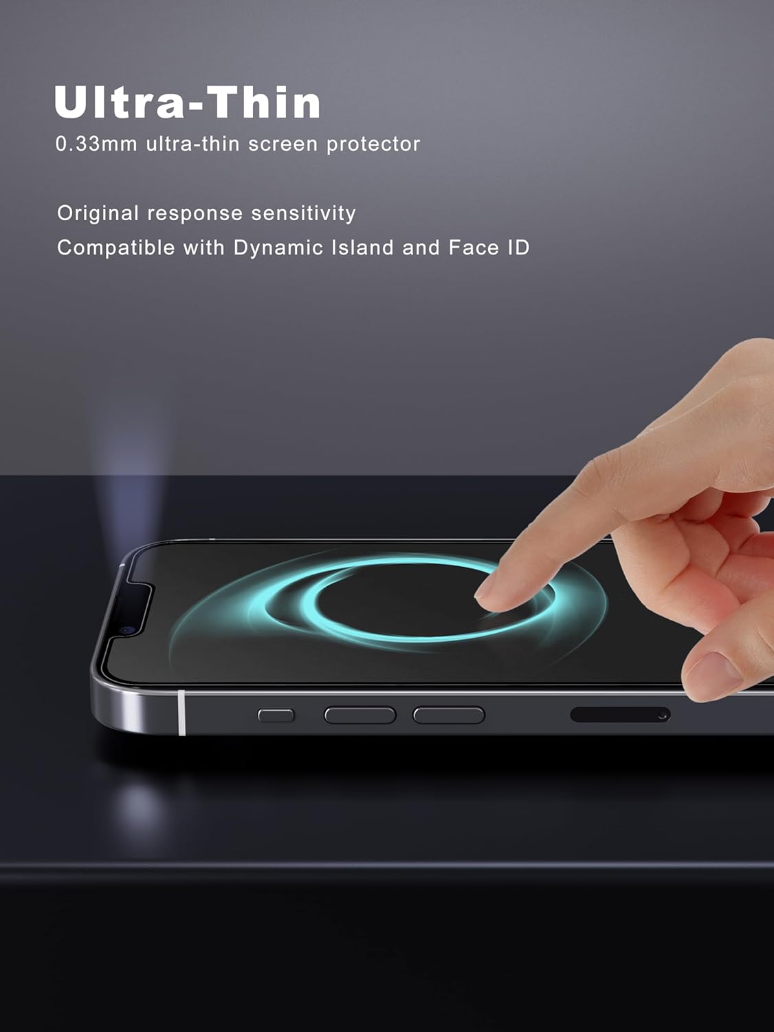 2 Pack Matte Screen Protector for iPhone 12/12 pro -6.1 inch, Anti-Fingerprint & Anti-Glare Screen Protector Tempered Glass Easy Installation