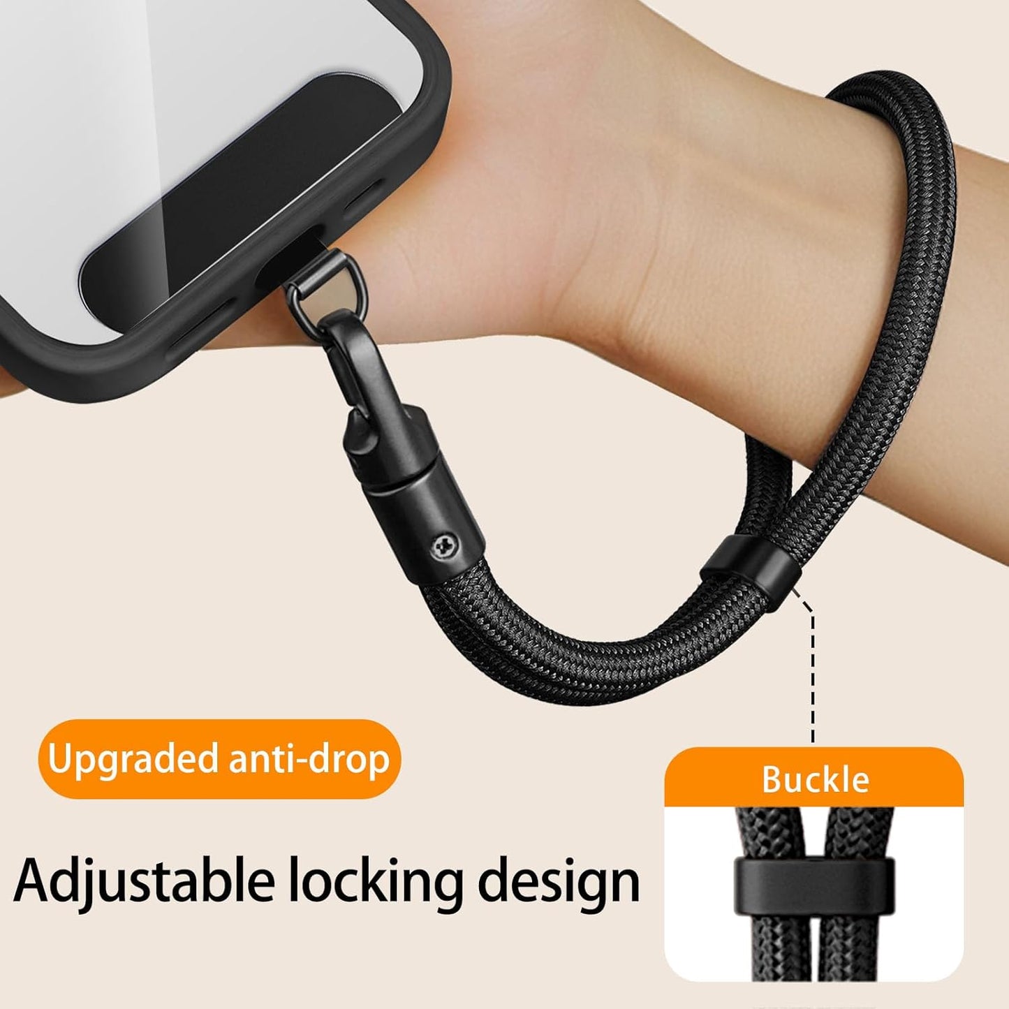 Phone Lanyard, Phone Wrist Strap for iPhone Case Camera, Anti Theft Strap Lanyard with 360° Rotating Hook, Wristlet Wrist for Cell Phone Charm Chain