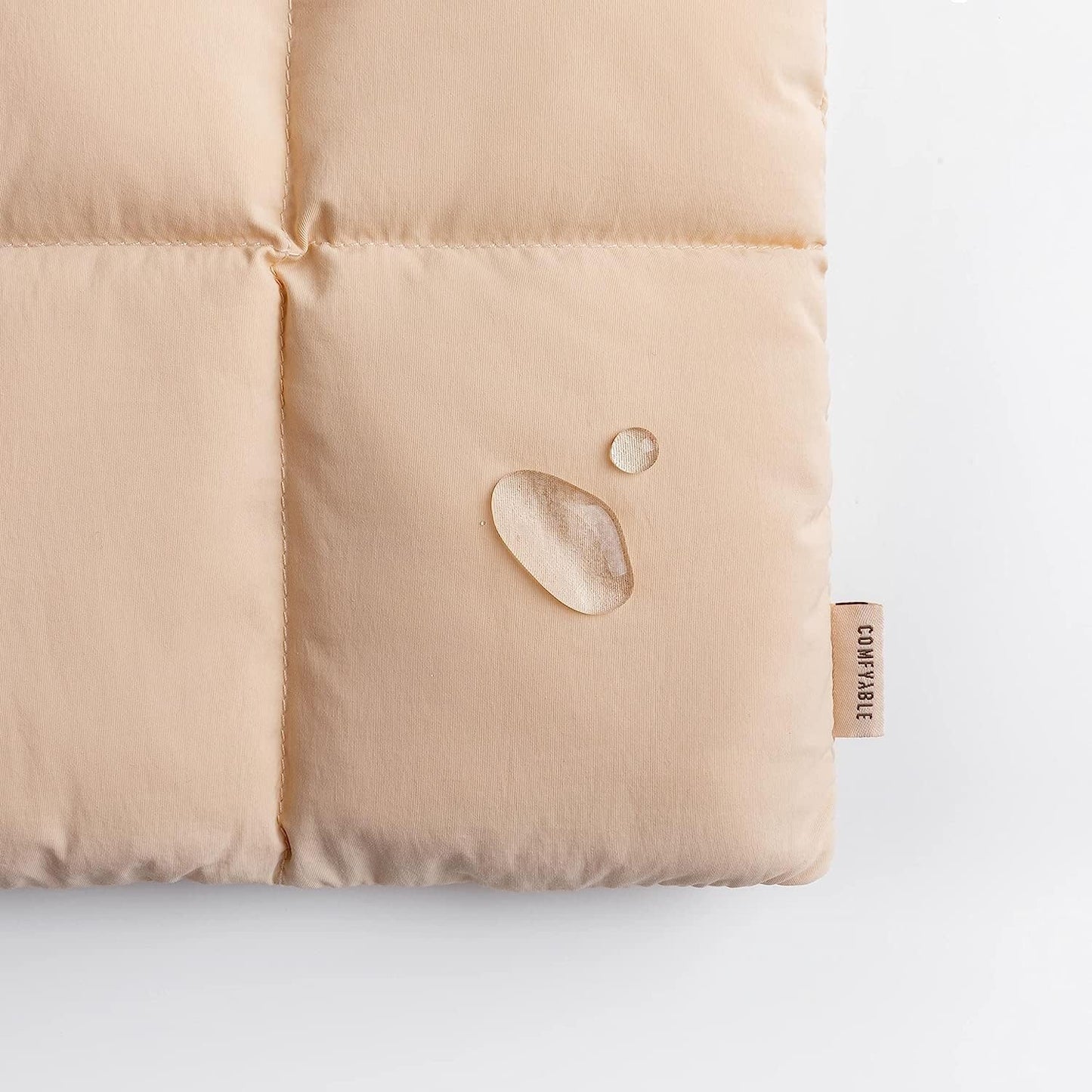 Comfyable Puffy Laptop Sleeve 13 Inch 14 Inch, Quilted Puffer Laptop Carrying Case, Pillow Case Compatible with MacBook Air M4 2025 M3 M2 M1, MacBook Pro M4 Pro/Max, Sand
