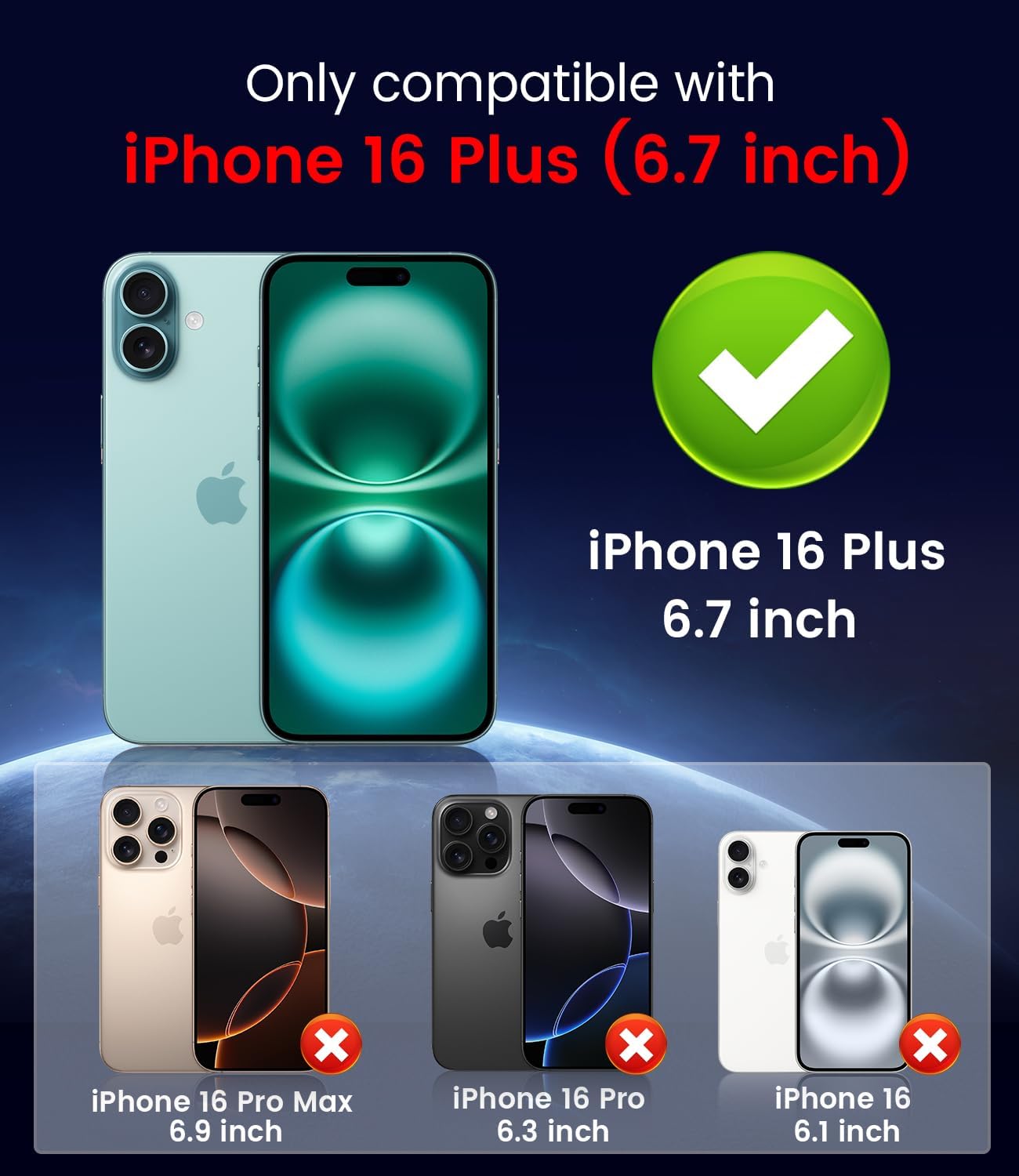 Magnetic for iPhone 16 Plus Case [Compatible with MagSafe][Built-in Camera Lens Protector] Slim Soft Silicone Bumper Shockproof Metallic Luster Phone Case (Purple)