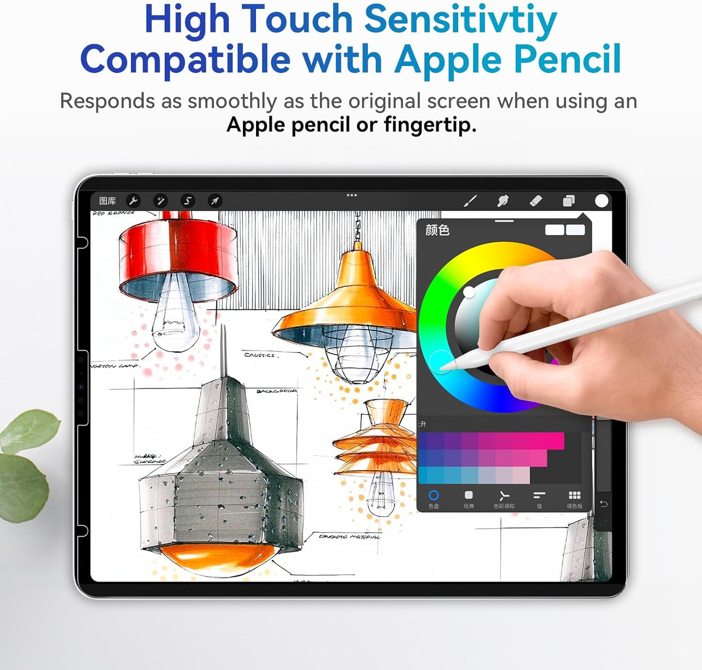 Magnetic Privacy Filter Compatible with iPad Air 6th 11 Inch 2024, Removable Anti Glare Blue Light Privacy Screen Privacy Screen Privacy Screen