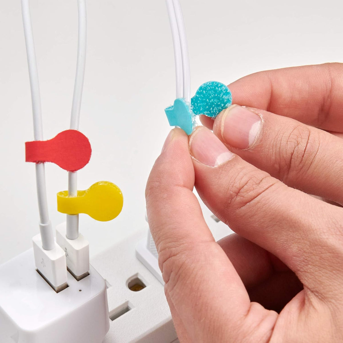 Wrap-It Storage - Mini Multi-Color Cable Labels (60 Pack) - Colorful Charger & Wire Labeler
