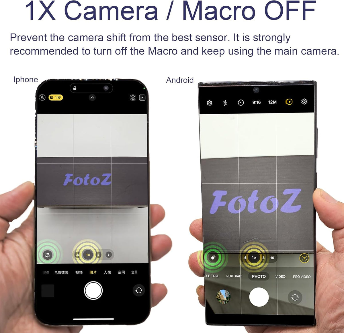 FotoZ 18mm Wide Angle Lens with 17mm Thread Lens Clip for iPhone & Samsung Galaxy and Most Smartphones, Compatible with SmallRig iPhone Samsung Smartphone Cage Case