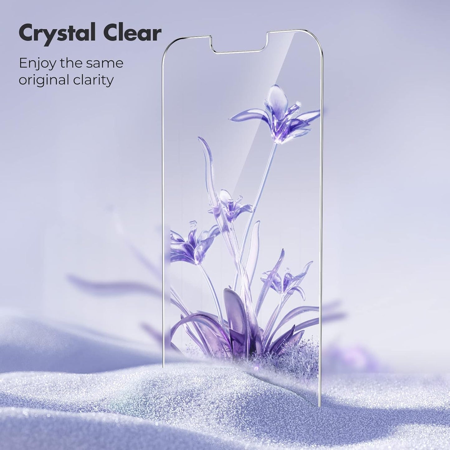 UNBREAKcable Shatterproof Screen Protector for iPhone 13 Pro Max/iPhone 14 Plus [3-Pack] [99.99% HD Clear] [Easy Installation Frame] [9H Hardness][Bubble Free] [Full Coverage] for Apple 6.7''