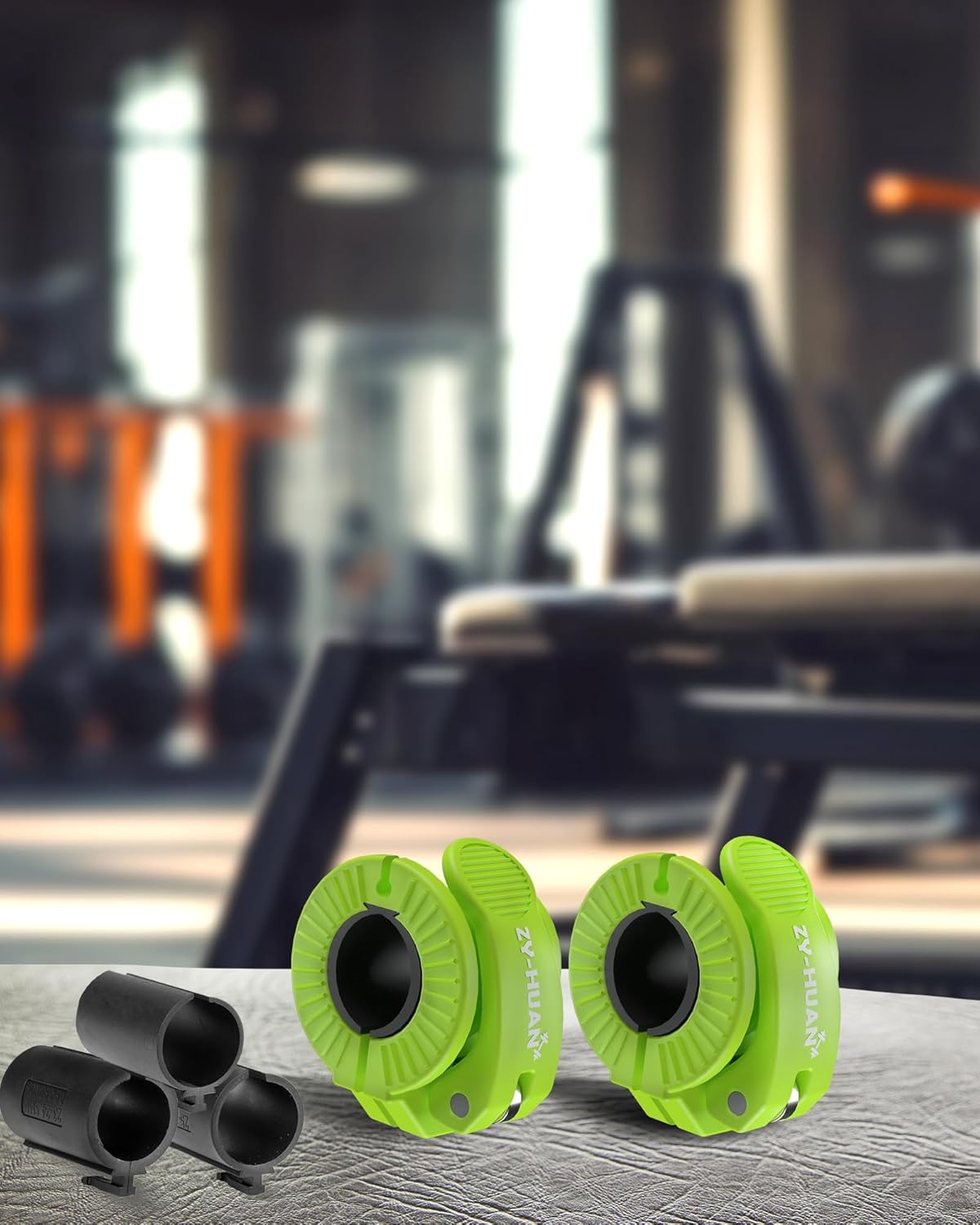 Pro Barbell Clips 1 inch Barbell Clamps 0.9-1.18inch Quick Release Weight Clips for Bars Multi-Size Adjustable Olympic Barbell Clamps