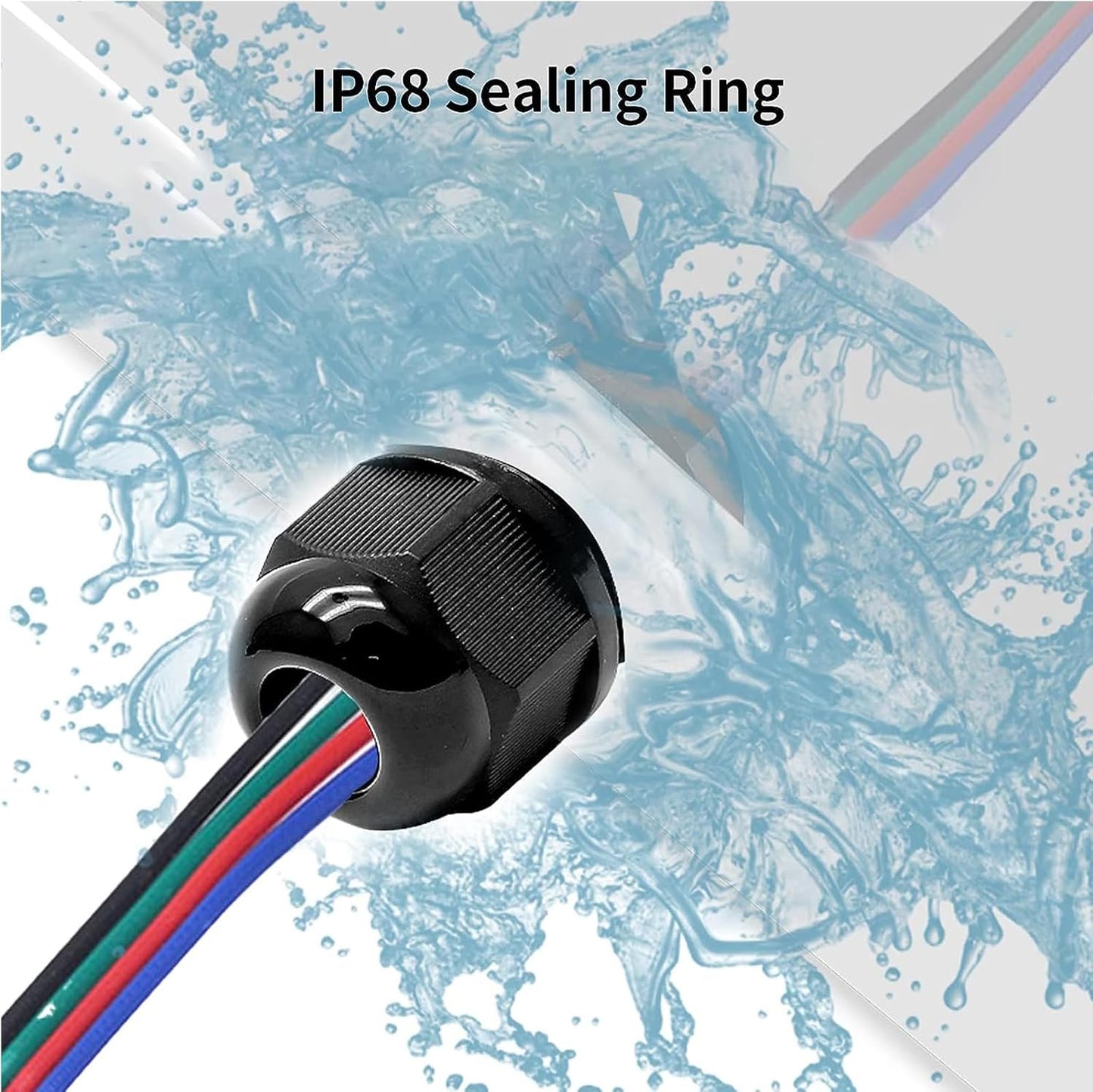 20 Pcs 1/4" NPT Nylon Cable Glands, IP68 Waterproof Adjustable Cord Grip Cable Connector Strain Relief Wire Protectors for 4-6mm Cable Diameter, Black