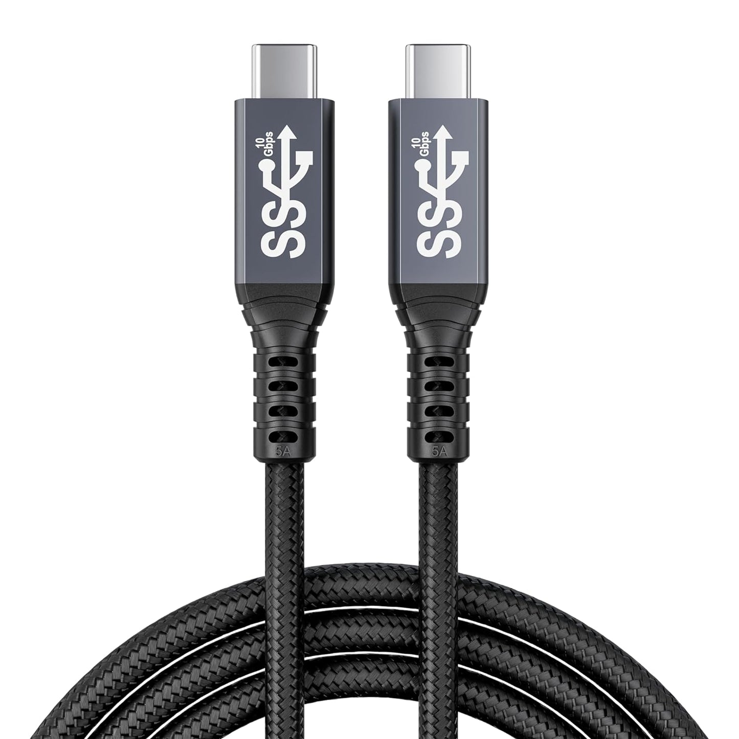 usb c 3.1 cable,usb c 10gbps type c data transfer cable 4K Video Output 100W Power Delivery Compatible with Thunderbolt 3 Tpye C Cord，Matebook, Chromebook and More Type-C Devices/Laptops/Hub,6.6FT（2m）