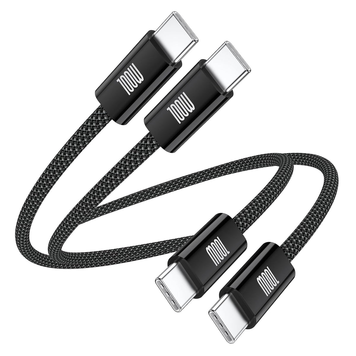 USB C to USB C Cable 3ft, 2-Pack 100W USBC to USBC Fast Charger Cord, Braided Type C to C Charger Cable Fast Charging for iPhone 17 16 15 Pro Max Plus,MacBook Pro,i Pad Pro,Samsung S25/S24 Ultra,Pixel