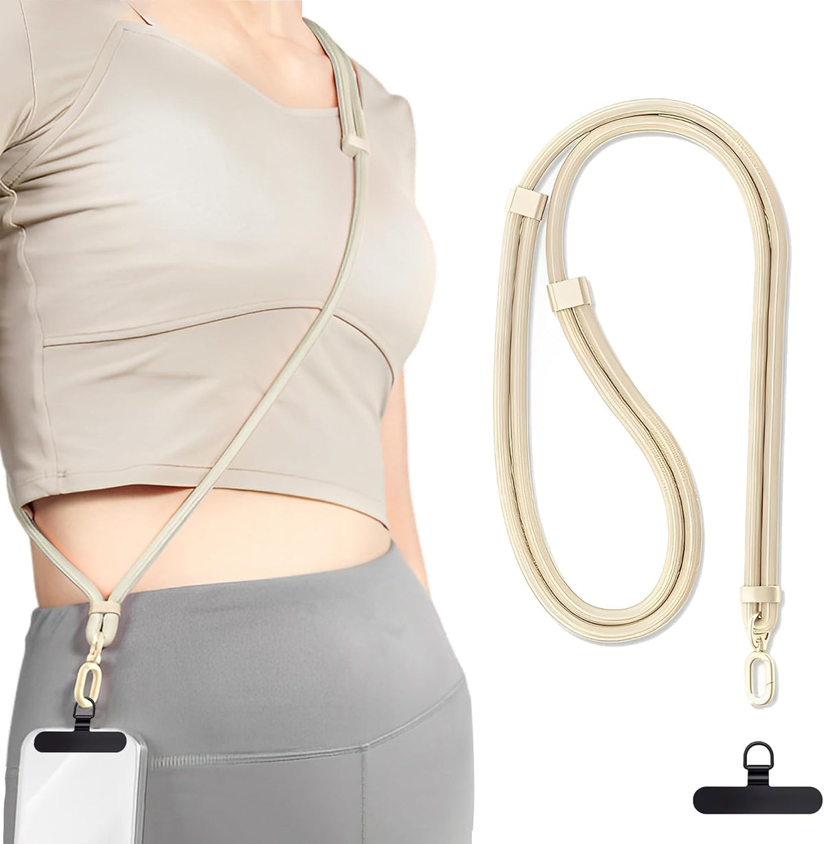 ZXZone Phone Strap*1 Phone Tether Tab*1 Adjustable Neck Strap Phone Lanyard Strap Multifunctional Phone Lanyard