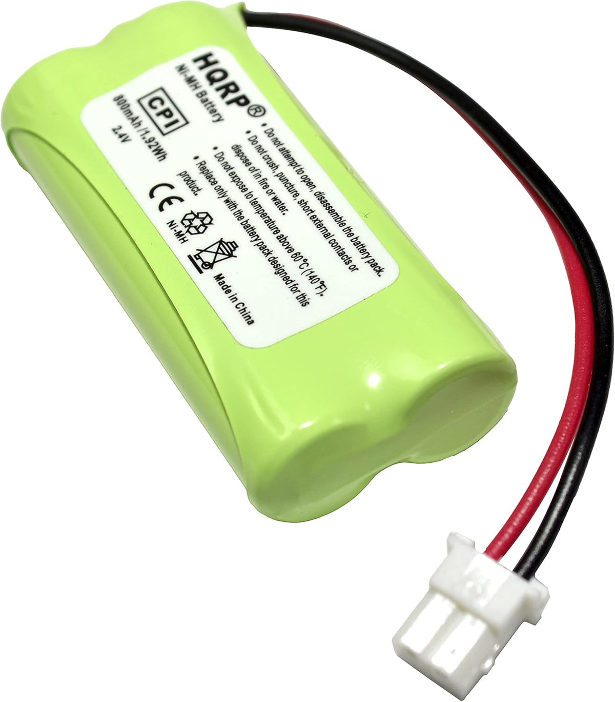HQRP Cordless Phone Battery Compatible with VTech BT162342 / BT262342 / 89-1347-01-00/8913470100 / 89-1347-02-00/8913470200 / 2SNAAA70HSX2F Replacement