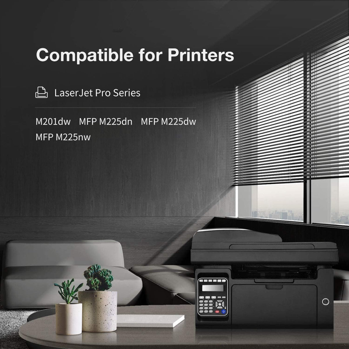 LEMERO 83X CF283X Toner Cartridge Compatible Replacement for HP 83X CF283X 83A CF283A High Yield - use with Laserjet Pro M201dw MFP M225dw MFP M225dn MFP M225nw (Black, 4-Pack)