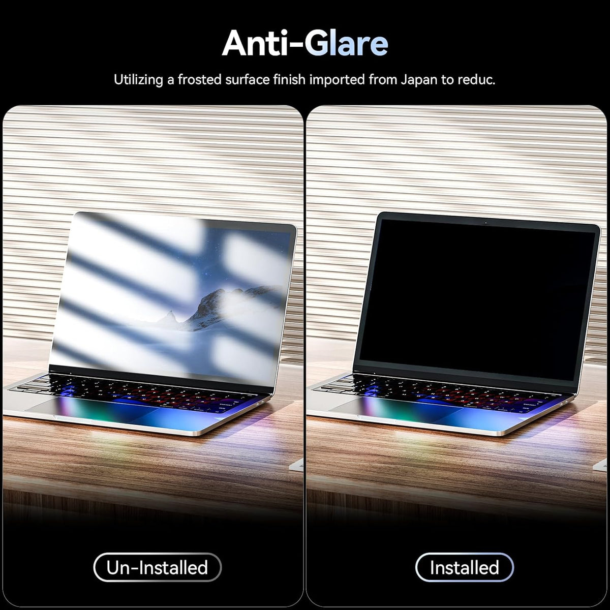 Magnetic 13.3 Inch Laptop Privacy Screen for 16:10 Computer Monitor, Removable Anti Glare Blue Light Filter Protector, 13 In Privacy Shield Compatible with Lenovo Hp Dell Acer Asus Thinkpad Envy Xps
