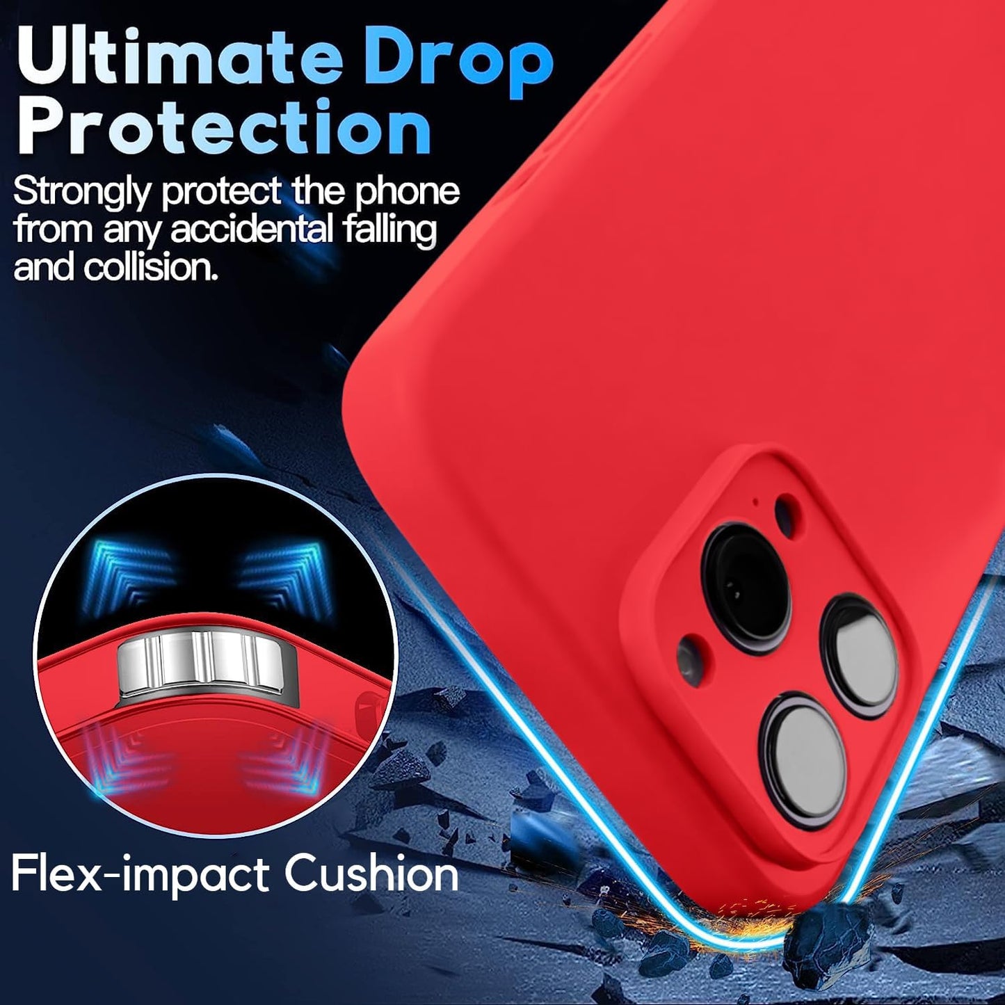Blaspins Crossbody Strap Phone Case for iPhone 13 Pro Max, Adjustable Rope, Belt Neck Lanyard, String Detach Lanyard, Drop Proof Sturdy, Wrist Hand Free Protective Cover 6.7 inch 13 Pro Max - Red