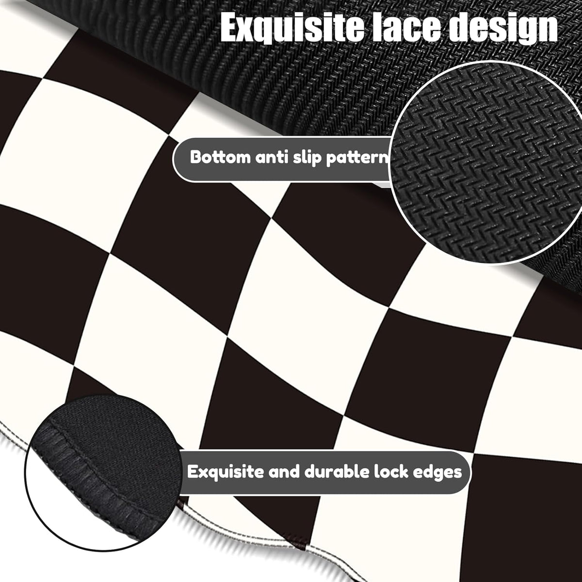 Galdas Gaming Mouse Pad XXL XL Large Long Extended Big Mousepad Non-Slip Rubber Keyboard Mouse Pad with Stitched Edges for Laptop Home Office (35.43x15.75x0.08 Inch)