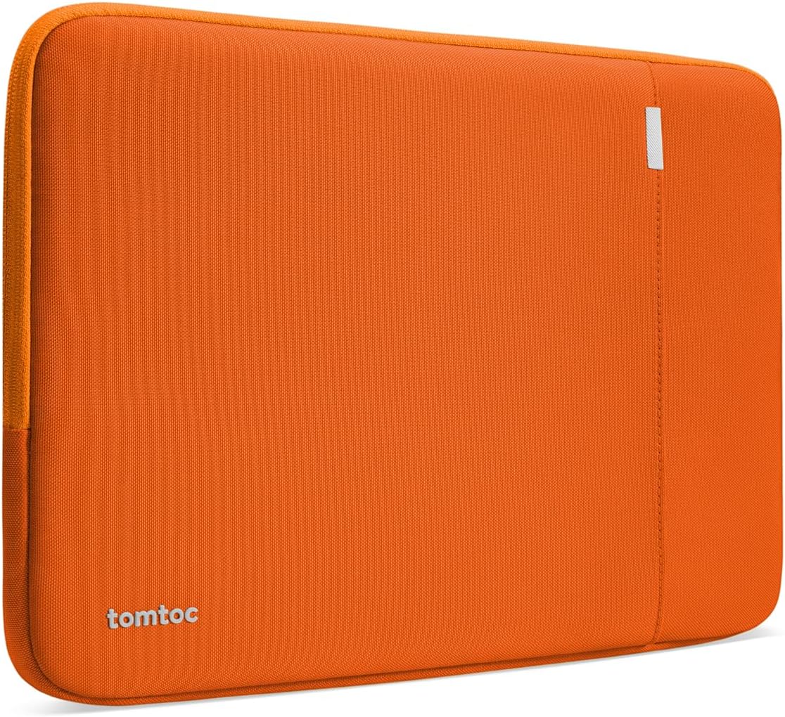 tomtoc 360° Protective Laptop Sleeve for 13-inch New MacBook Air M4/A3240 2025, M3/A3113, M2/A2681 M1/A2337 A2179 A1932, 13-inch MacBook Pro M2/A2686 M1/A2338, Water-Resistant Computer Case Bag