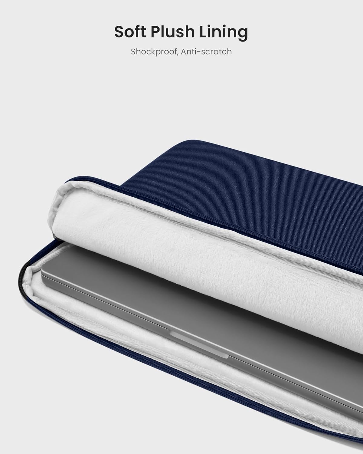 tomtoc Slim Laptop Sleeve Case for 13-inch New MacBook Air M4/A3420 M3/A3113 M2/A2681, M1/A2337 2025-2018, MacBook Pro M2/M1, Water-Resistant Protective Carrying Case with Accessories Pocket