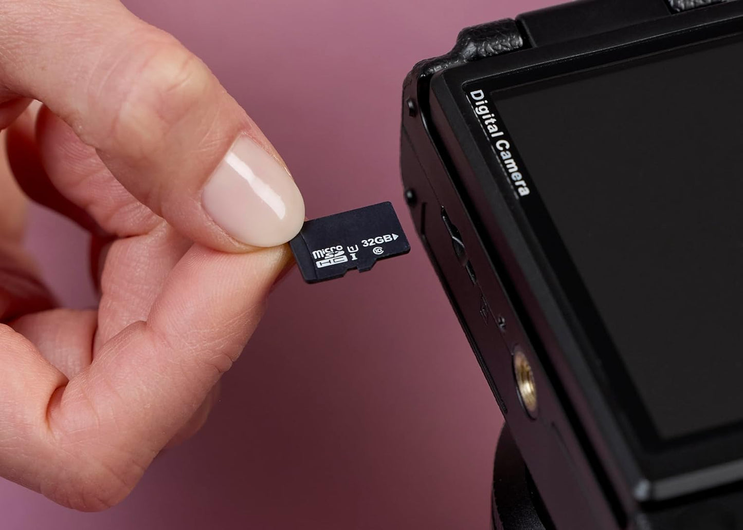 Amazon Basics Micro SDXC Memory Card with Full Size Adapter, A2, U3, Read Speed up to 100 MB/s, 128 GB, Black