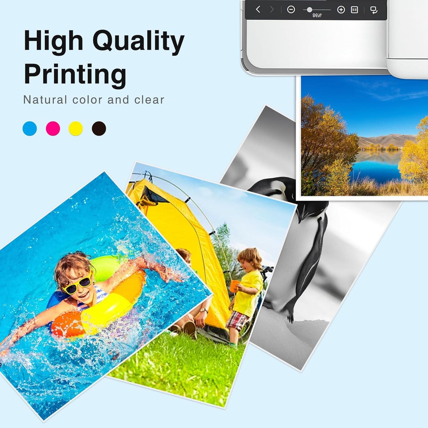 PGI-280XXL/CLI-281XXL Ink Cartridge Replacement for Canon 280 281 Ink Cartridges for Canon TR8620a Ink Cartridge TR8620 TR8520 TR7520 TR8600 TS6120 TS6220 TS6320 TR8500 Printer-2PGBK/2BK/2C/2M/2Y