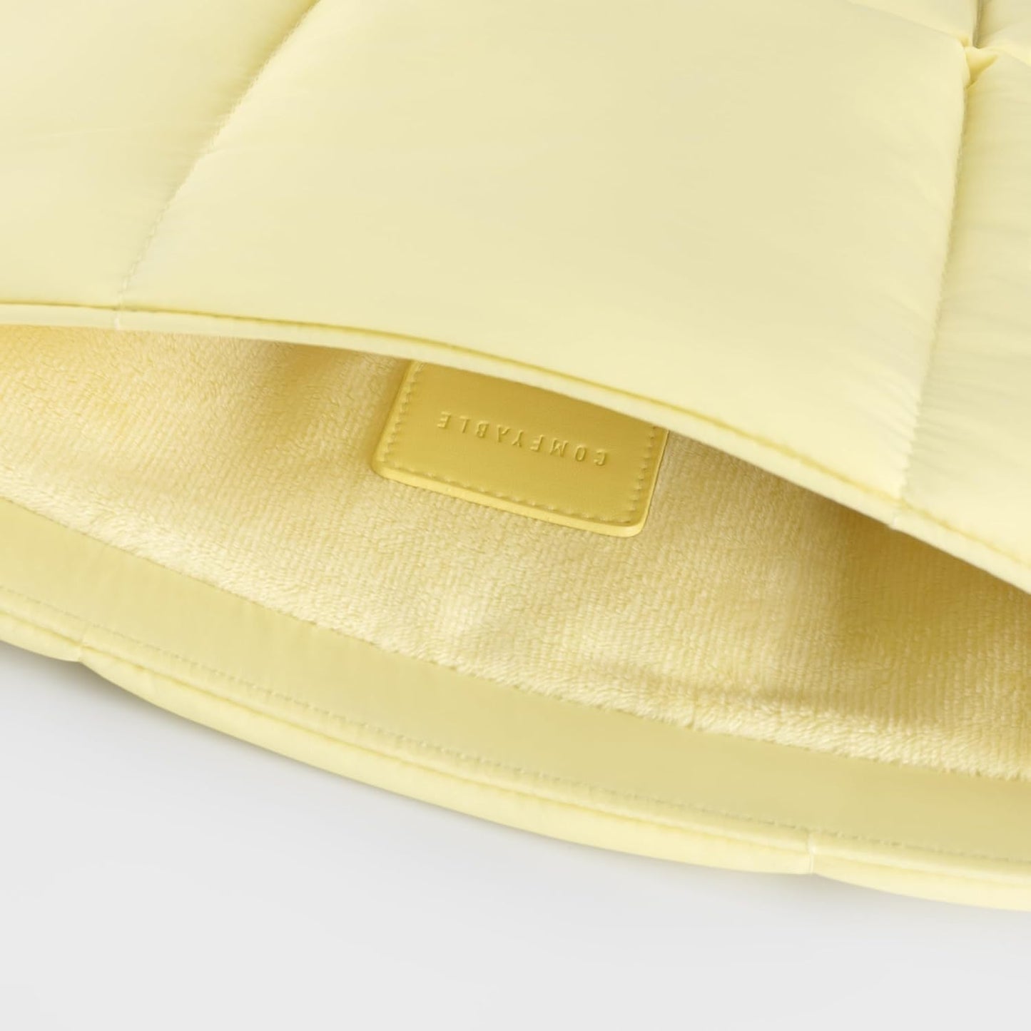Comfyable Puffy Laptop Sleeve 15 Inch 16 Inch, Quilted Puffer Laptop Carrying Case, Pillow Pouch Compatible for MacBook Air 15 in M4 2025 & MacBook Pro 16 in M4 2024, Butter Yellow