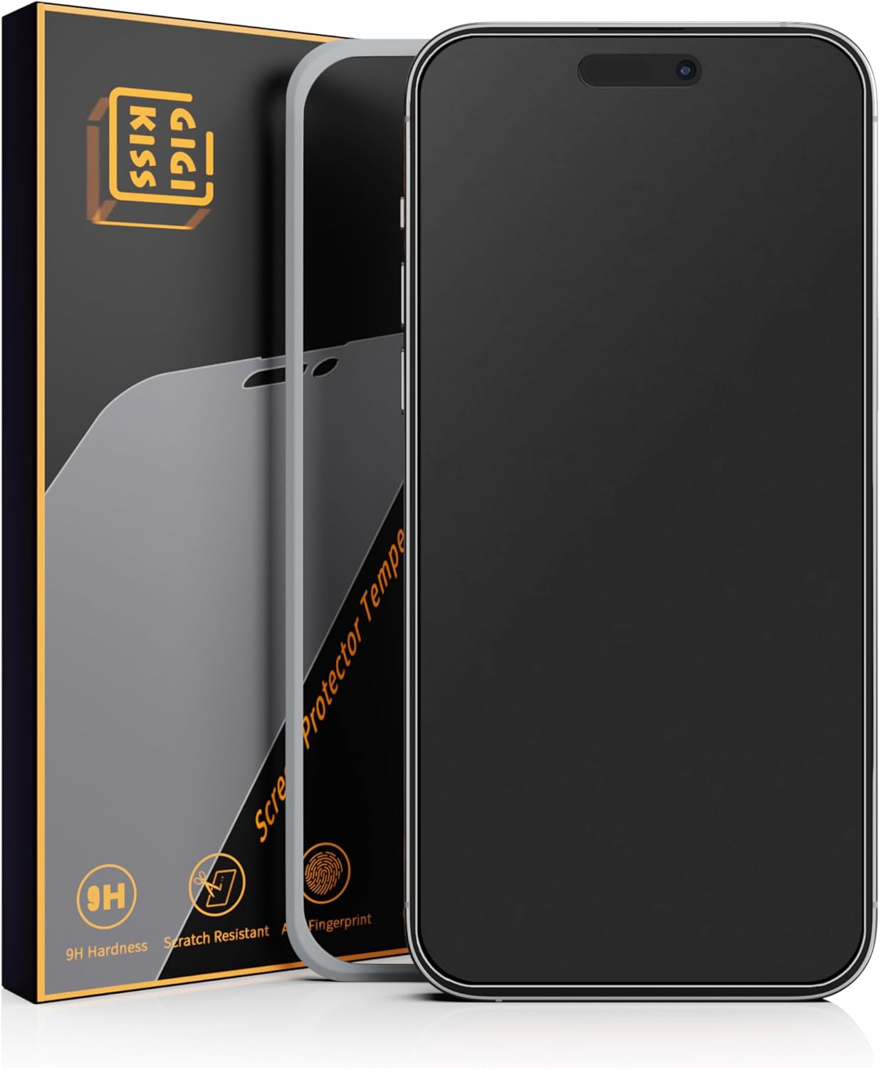2 Pack Matte Screen Protector for iPhone 15-6.1 inch, Anti-Fingerprint & Anti-Glare Screen Protector Tempered Glass Easy Installation