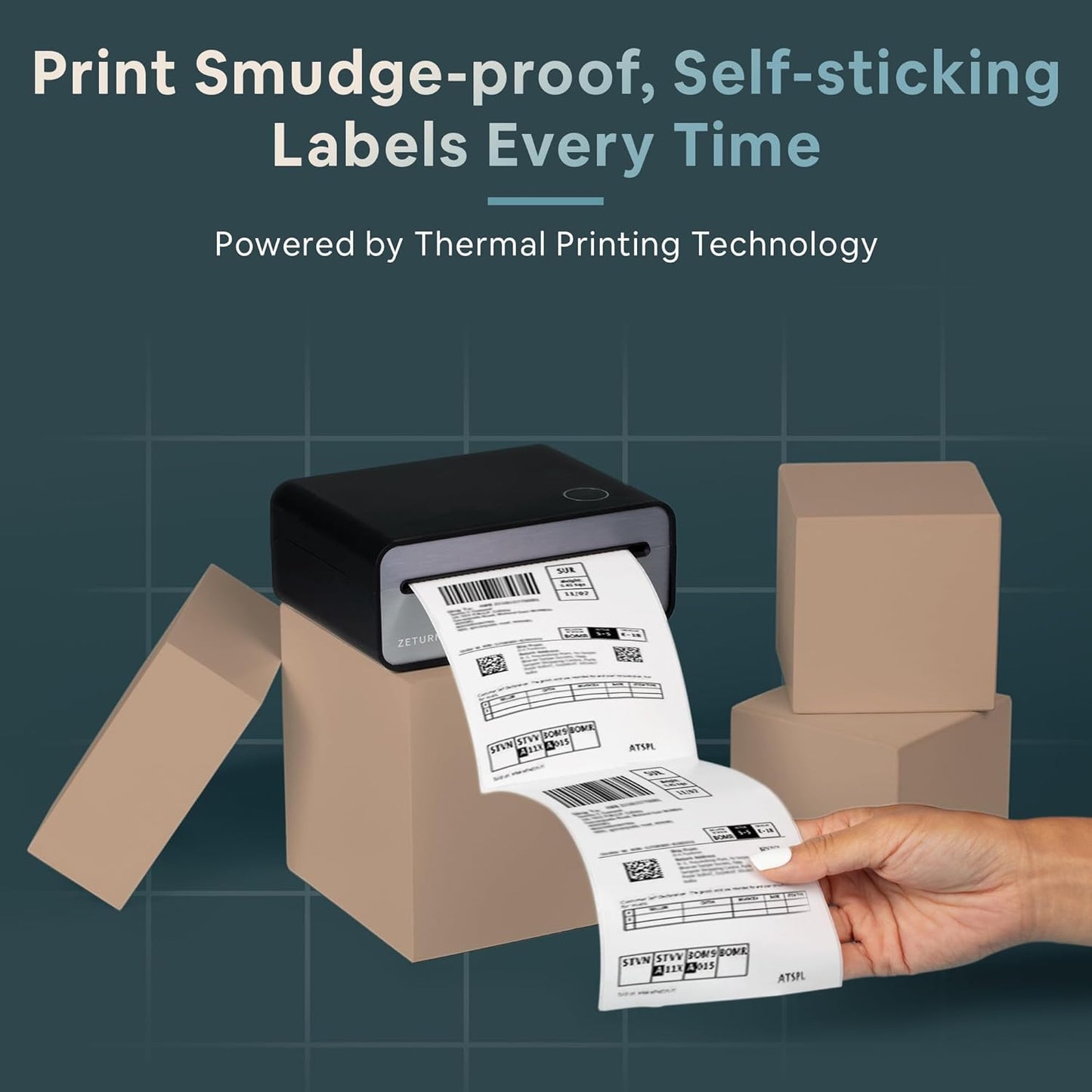Wireless Return Label Printer – Compact, Battery-Powered & Easy-to-Use Package Returns from Home