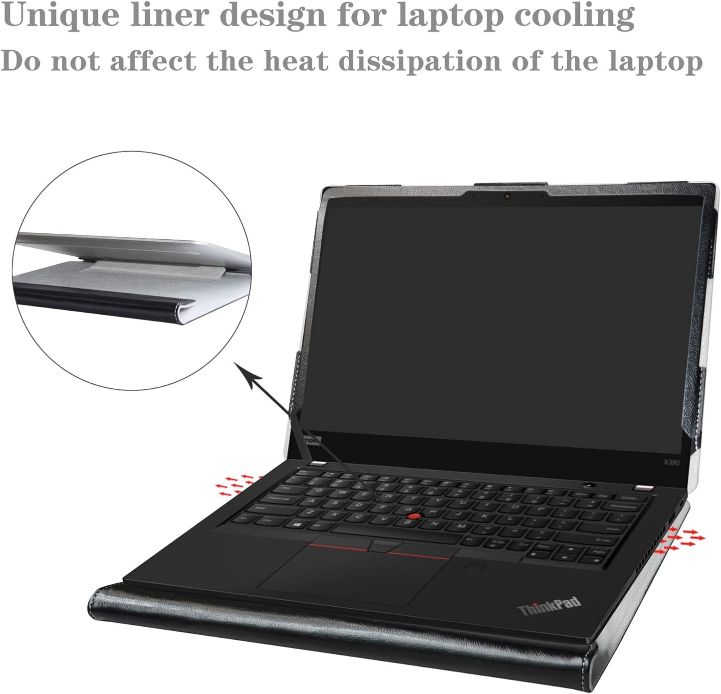 Alapmk Protective Case for ASUS Zenbook 14 UX3405 UX3405MA-PH77, Acer Swift 14 AI SF14-51T, MacBook Pro 14 Inch 2024 A3401, HP EliteBook X Flip 14 G1i/EliteBook X 14 G1i, Black