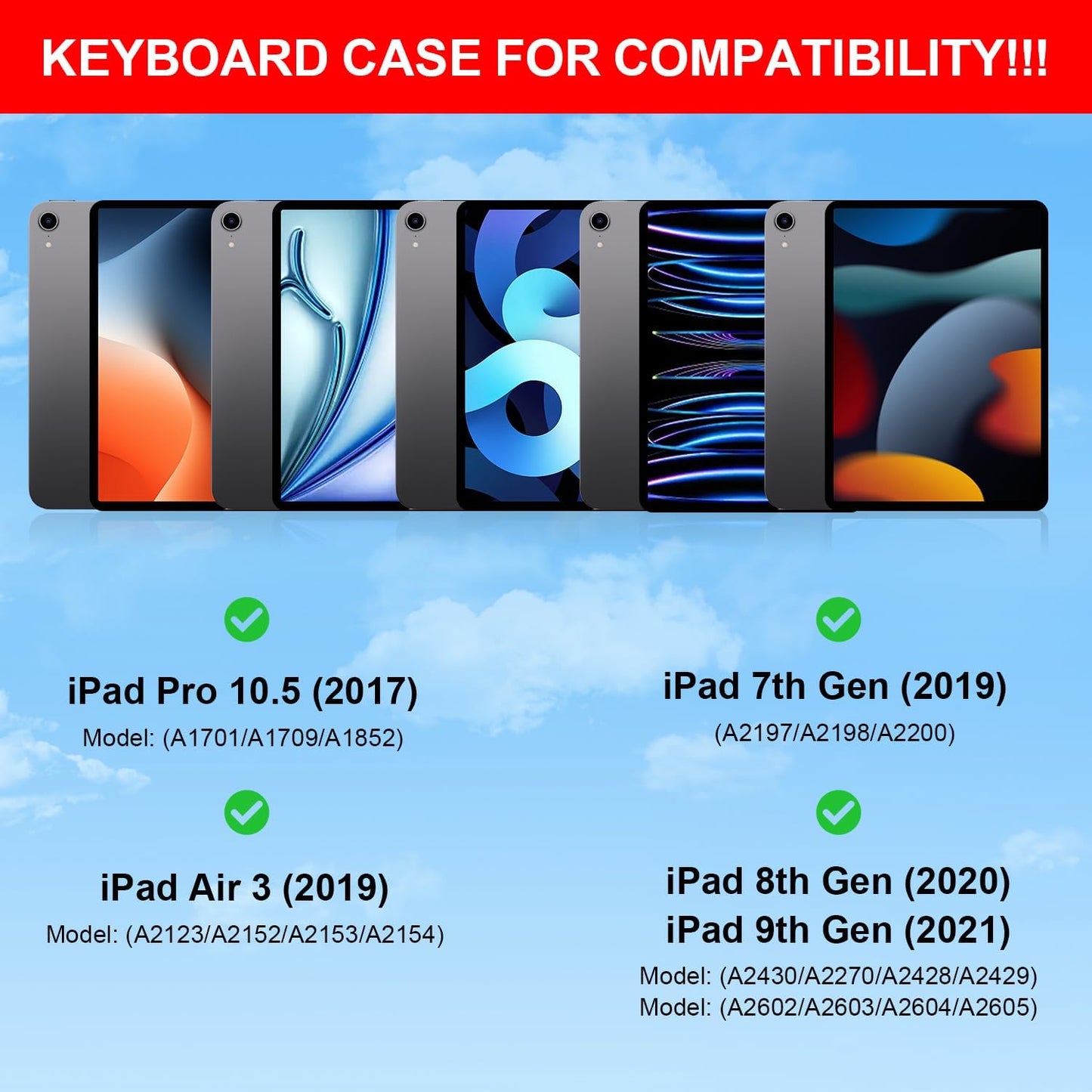 for iPad 9th Generation Case with Keyboard,Magic Style Keyboard Case for iPad 9th/8th/7th Gen 10.2 inch - Floating Cantilever Magnetic Stand Multi-Touch Trackpad (Purple)
