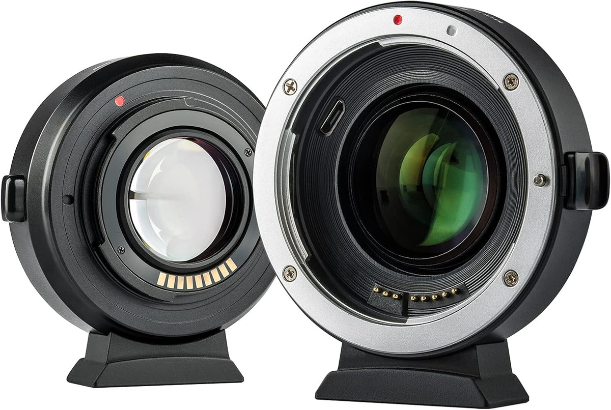 VILTROX EF-M2 Pro Lens Adapter 0.71x Auto Focus EF Lens to M4/3 Mount Adapter Compatible with Canon EF Lens to M4/3 Mount Camera GH4 GH5 GF8 GF9 GX8 GX85 G6 G7 E-M5 E-M10 E-PL7 E-PL8 E-P5 Pen-F