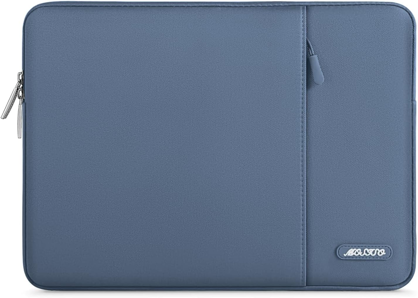 MOSISO Laptop Case 13 inch, 13 inch Laptop Sleeve Compatible with MacBook Air M4 M3 M2 M1 2025-2018 / Pro M2 M1 2025-2016, Polyester Vertical Computer Sleeve Bag with Pocket, Steel Blue