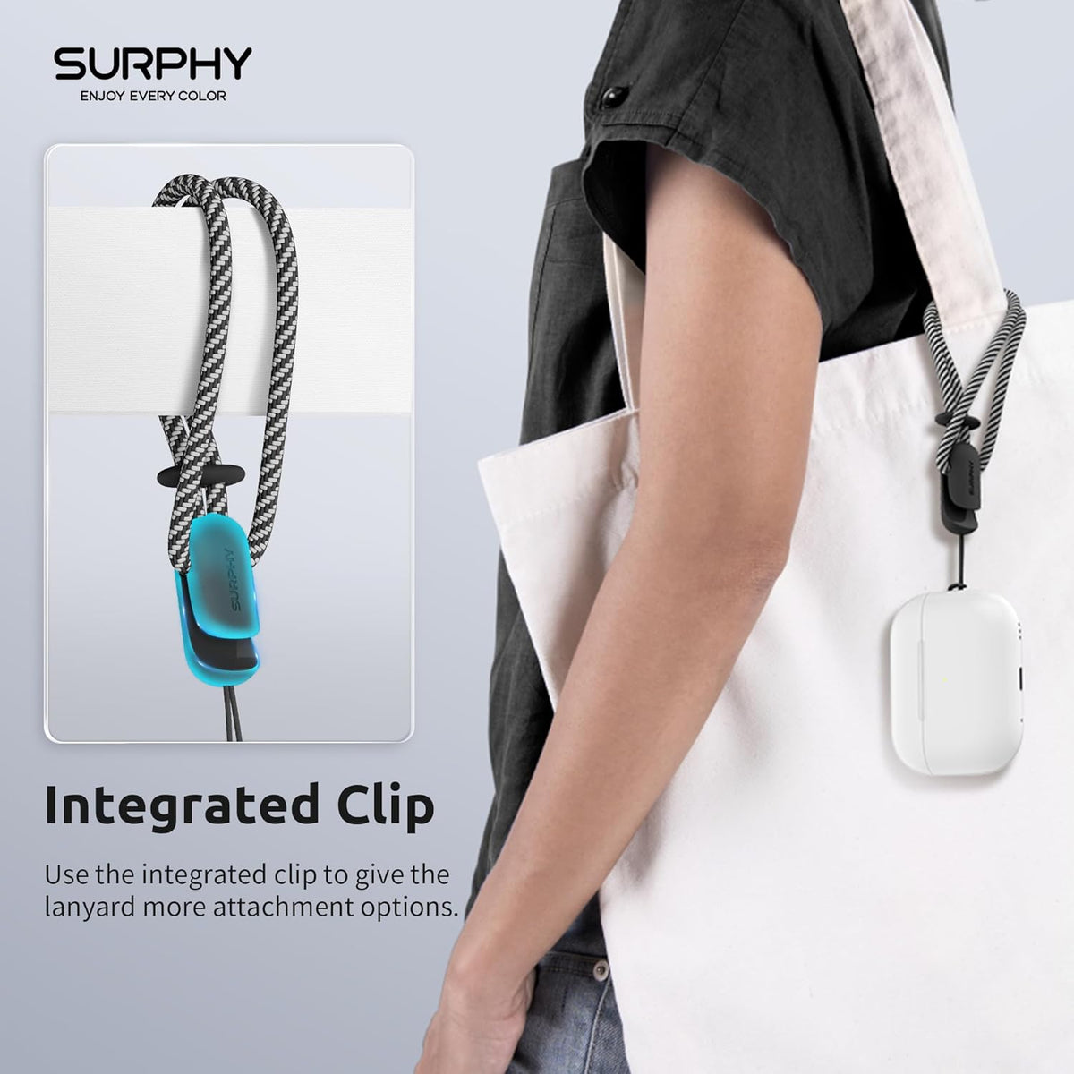 SURPHY 2 Pack Phone Lanyard for Cellphone Case, Phone Wrist Strap for Case, Cellphone Strap with 2-Color Braided, Charm Wrist Lanyard for Women, Cellphone Wrist Lanyard for Women, Black & Black