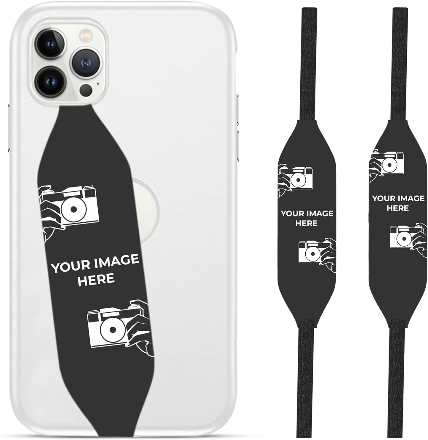 Phone Grip Strap - Reversible Finger Holder for Phone Back, Customizable Anti-Slip Design, Wireless Charging Compatible Detachable Holder for iPhone - Animals Custom