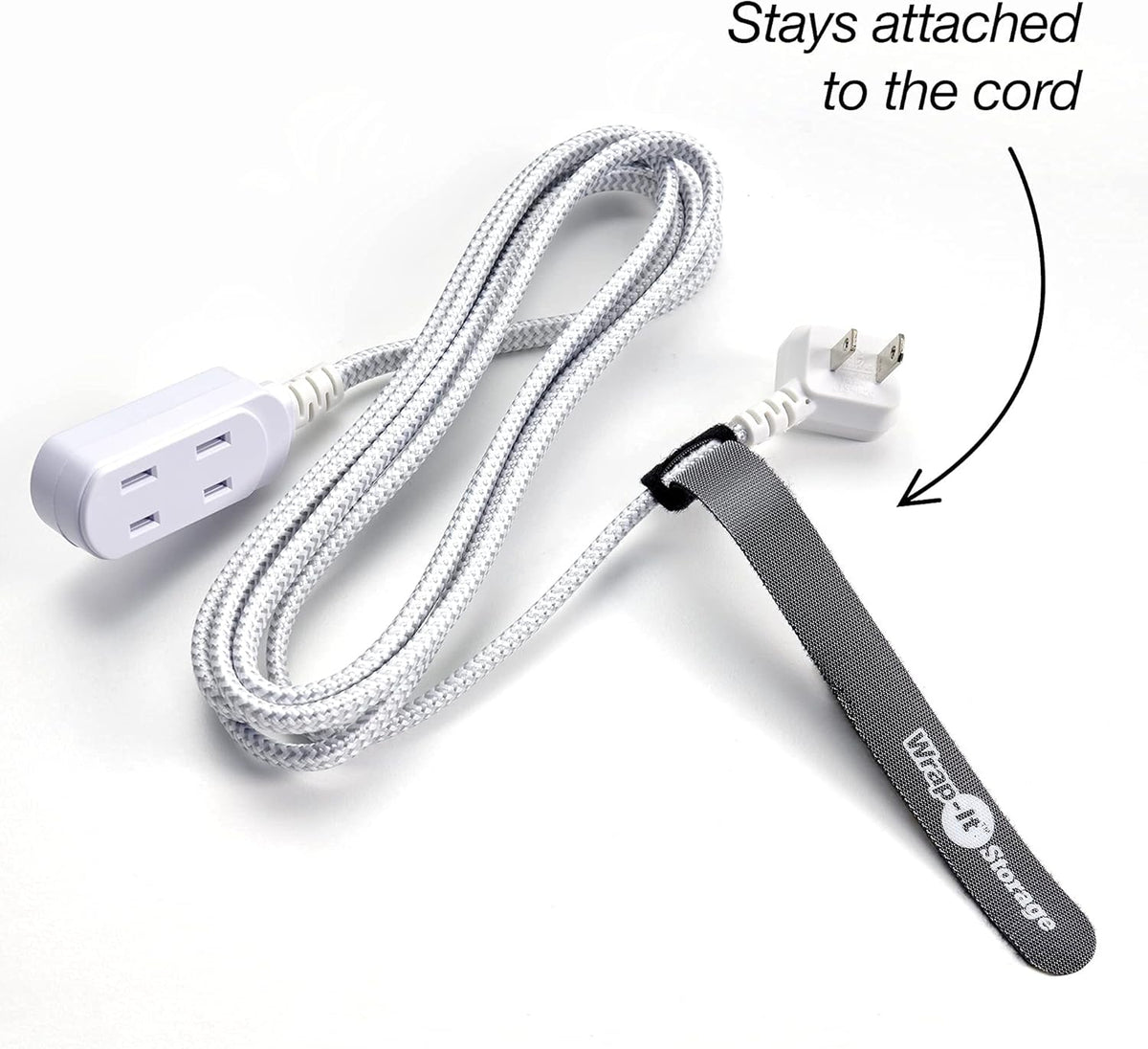 Wrap-It Storage Cable Management Value Pack - 40 Self-Gripping Cable Ties, 20 Cable Labels, 12ft Perforated Self-Gripping Roll - For Home, Office, Desk, Wire, Cable Wrap, Cord Management Organization