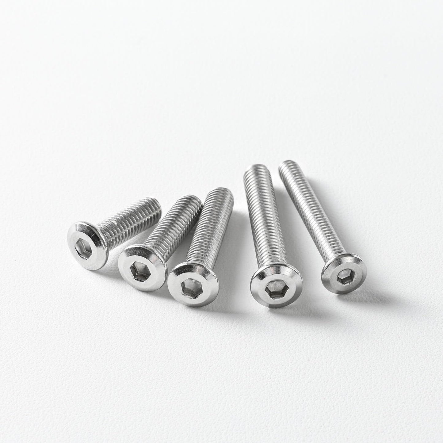 1/4-20 x 2 (15 Pack) Flat Head Hex Socket Cap Screws Bolts, 304 Stainless Steel 18-8, Hex Drive, Bright Finish, Fully Machine Thread