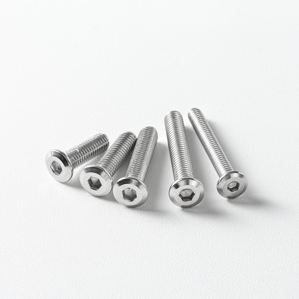 1/4-20 x 5/8" (40 Pack) Flat Head Hex Socket Cap Screws Bolts, 304 Stainless Steel 18-8, Hex Drive, Bright Finish, Fully Machine Thread