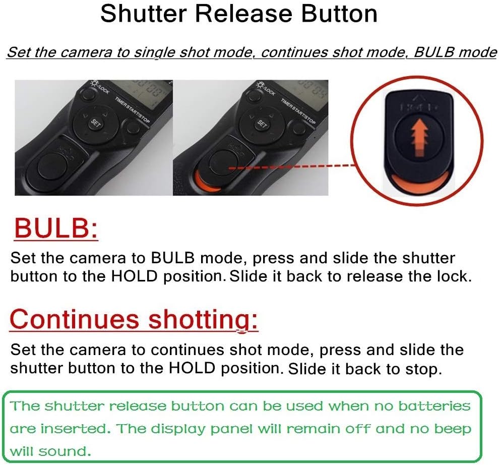 PHOLSY RR90 Timer Remote Control Cable with Intervalometer for Fujifilm GFX50S X-Pro2 X-H1 X-T2 X-T1 X-T10 X-T20 X-T100 X-E2S X-E2 X-E3 X-M1 X-A20 X-A5 X-A3 X-A2 X-A1 X-A10 X100F X100T X70 X30 XQ2 XQ1