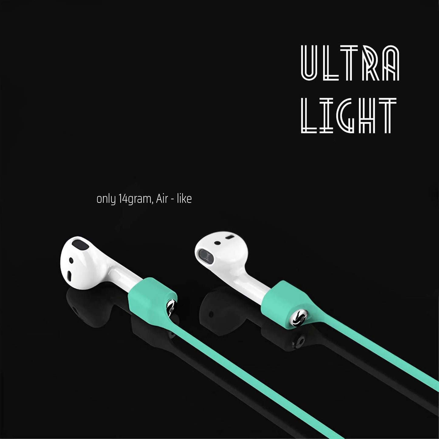 Ultra Strong Magnetic Airpod Pro Strap Anti-Lost Cord Sports Lanyard Compatible with Airpods 3rd 2nd Generation Pro 3 2 1 (3 Mint)