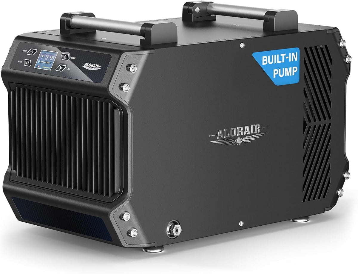 ALORAIR Crawlspace Dehumidifiers with Pump, 180 Pint Commercial Dehumidifier for Basements with Drain Hose, 2,300 Sq.Ft Auto Defrost Industry Crawl Spaces Dehumidifier