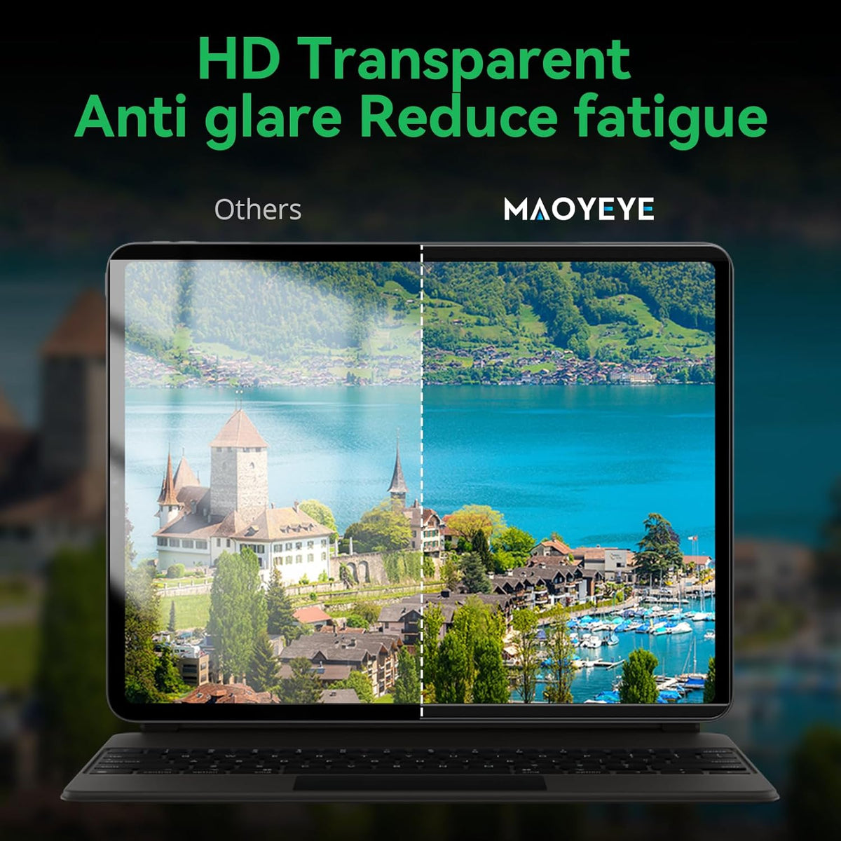 Magnetic Privacy Screen Protector Compatible with iPad A16 (10/11th Generation) 10.9 /11Inch 2022/2025, Anti Glare Shield Anti Blue Light Filter, Bubble-Free Film Easy Install Black Security Guard