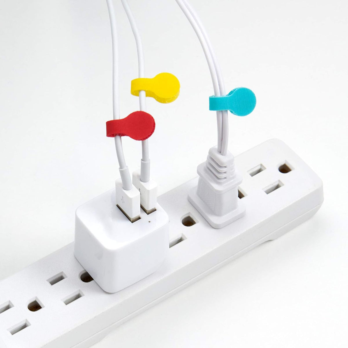 Wrap-It Storage - Mini Multi-Color Cable Labels (60 Pack) - Colorful Charger & Wire Labeler