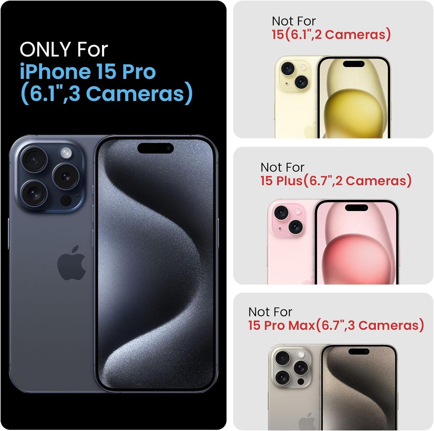 FireNova Designed for iPhone 15 Pro Case, Silicone Upgraded [Camera Protection] Phone Case with [2 Screen Protectors], Soft Anti-Scratch Microfiber Lining Inside, 6.1 inch, Khaki