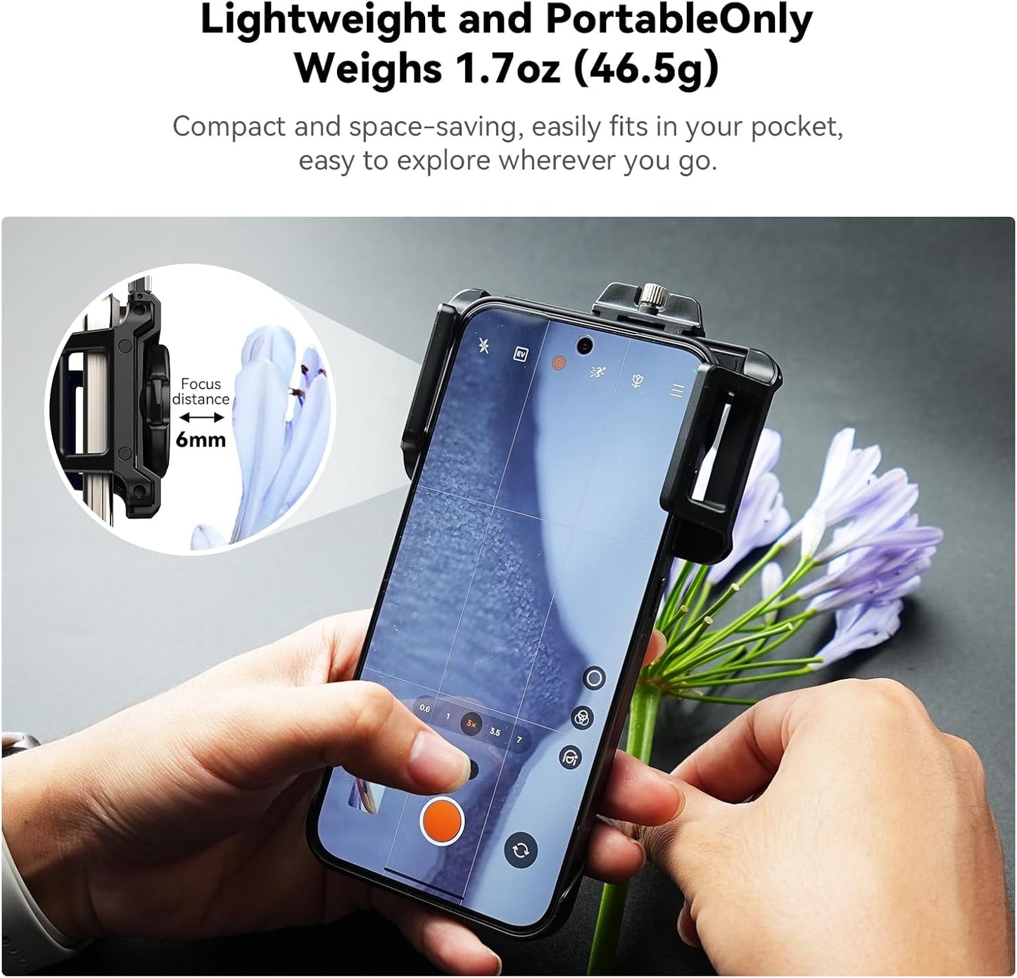 APEXEL Phone Microscope Lens, 200X Phone Micro Lens Nano Zoom for Android/iPhone With LED UV Light/CPL/Universal Clip, Mini Pocket Digital Microscope, Portable Smartphone micro lens Camera Attachments