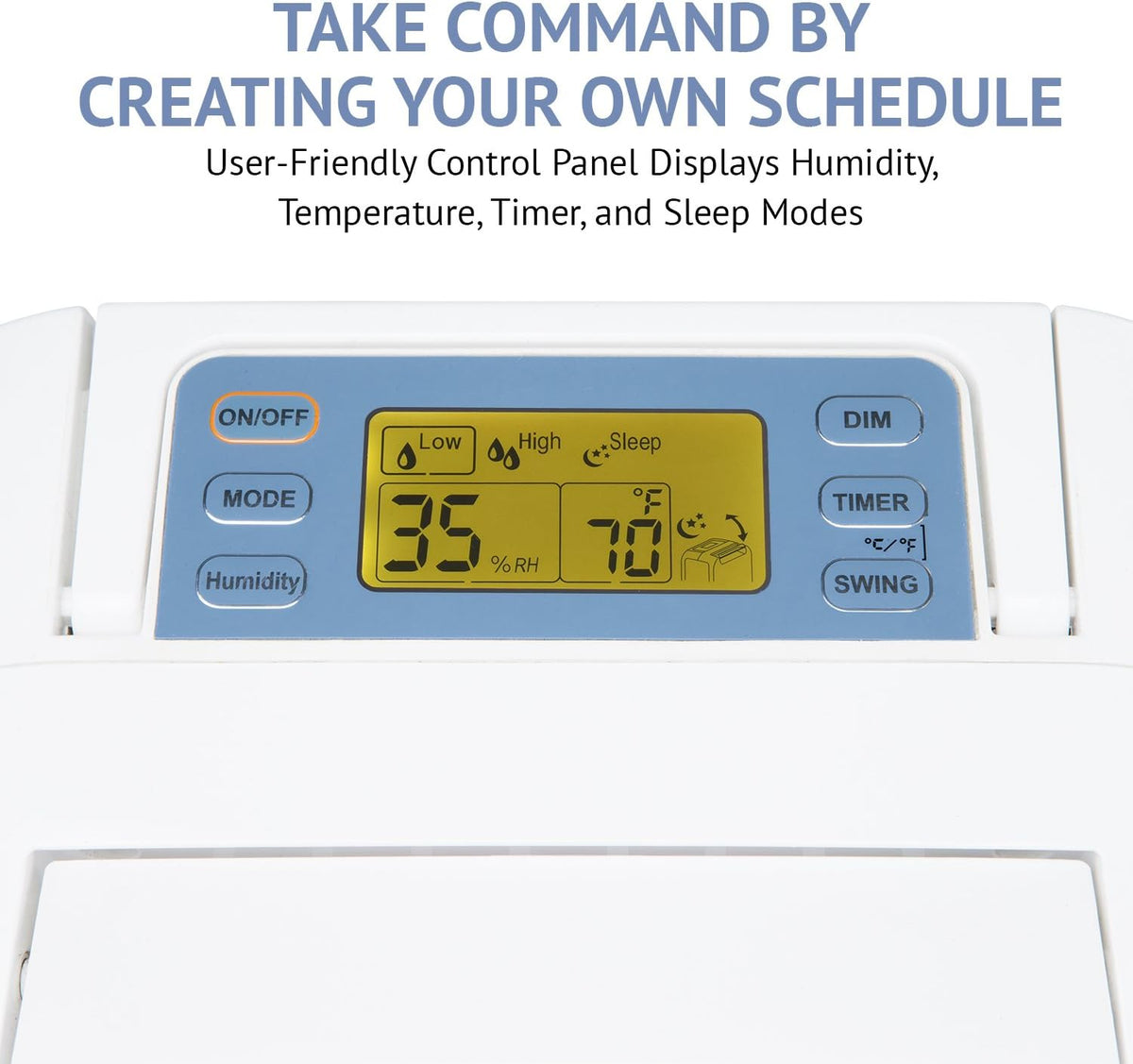 Ivation 13-Pint Small-Area Desiccant Dehumidifier Compact and Quiet - With Continuous Drain Hose for Smaller Spaces, Bathroom, Attic, Crawlspace and Closets - For Spaces Up To 270 Sq Ft, White